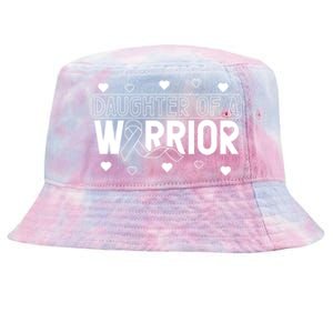 Melanoma Cancer Daughter Skin Cancer Ribbon Awareness Gift Tie-Dyed Bucket Hat