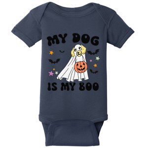 My Cream Dachshund Is My Boo Dog Lover Halloween Baby Bodysuit