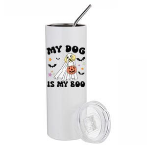 My Cream Dachshund Is My Boo Dog Lover Halloween Stainless Steel Tumbler