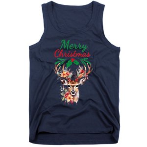 Merry Christmas Deer Tank Top