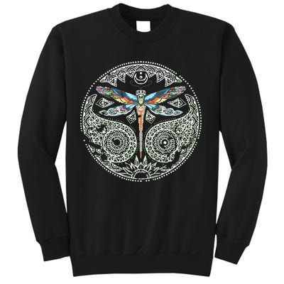 Magical Colorful Dragonfly Tribal Mandala Sweatshirt