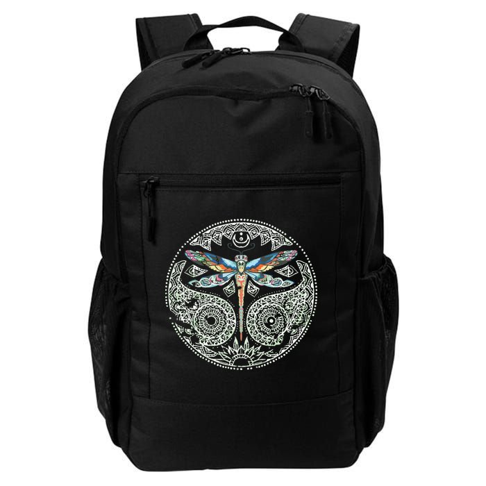 Magical Colorful Dragonfly Tribal Mandala Backpack