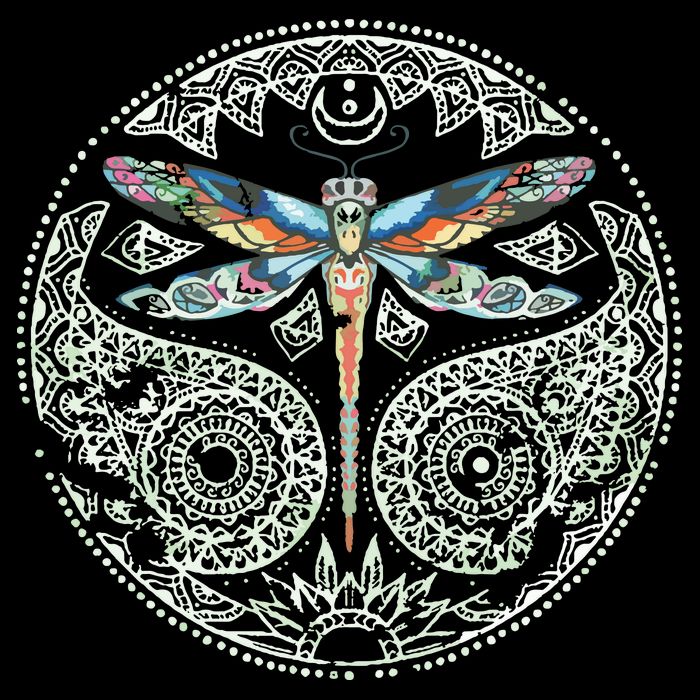Magical Colorful Dragonfly Tribal Mandala Backpack