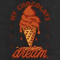 My Chocolate Dream Ice Cream 7 Panel Mesh Trucker Snapback Hat