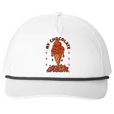 My Chocolate Dream Ice Cream Snapback Five-Panel Rope Hat