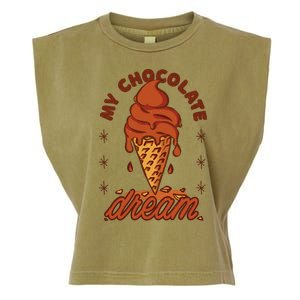 My Chocolate Dream Ice Cream Garment-Dyed Women's Muscle Tee