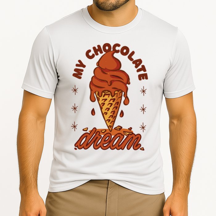 My Chocolate Dream Ice Cream Cooling Performance Crew T-Shirt