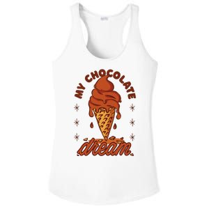 My Chocolate Dream Ice Cream Ladies PosiCharge Competitor Racerback Tank