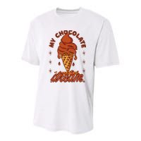 My Chocolate Dream Ice Cream Youth Performance Sprint T-Shirt