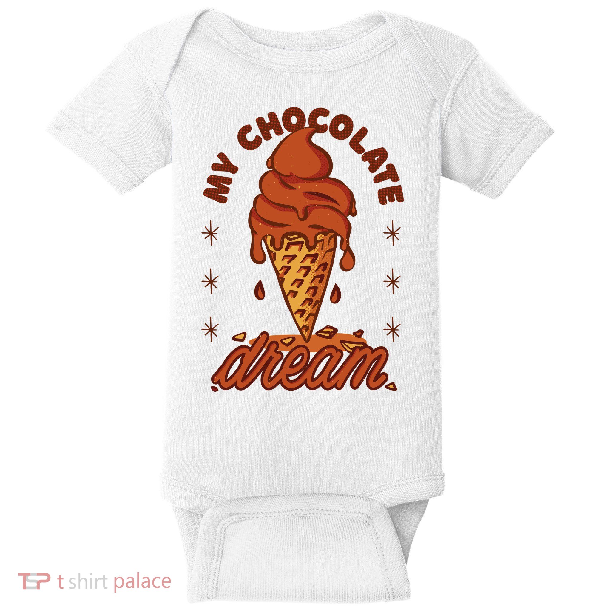 My Chocolate Dream Ice Cream Baby Bodysuit
