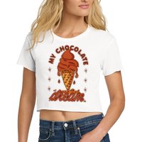 My Chocolate Dream Ice Cream Women's Crop Top Tee
