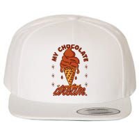 My Chocolate Dream Ice Cream Wool Snapback Cap