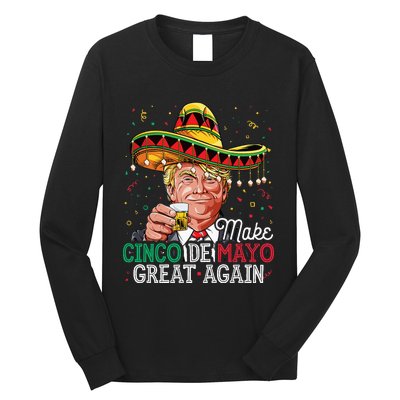 Make Cinco de Mayo Great Again Trump Sombrero Essential Long Sleeve Shirt