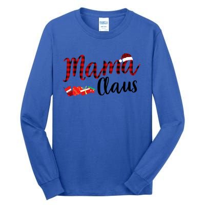 Mama Claus Daddy Claus Claus Mama Claus Pajamas Cute Gift Tall Long Sleeve T-Shirt