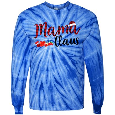 Mama Claus Daddy Claus Claus Mama Claus Pajamas Cute Gift Tie-Dye Long Sleeve Shirt