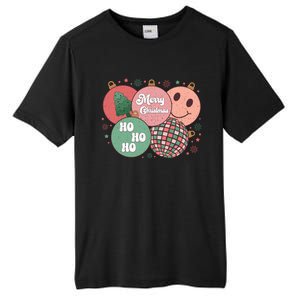 Merry Christmas Disco Ball Ho Ho Ho Tall Fusion ChromaSoft Performance T-Shirt