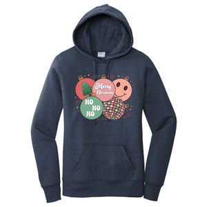 Merry Christmas Disco Ball Ho Ho Ho Women's Pullover Hoodie