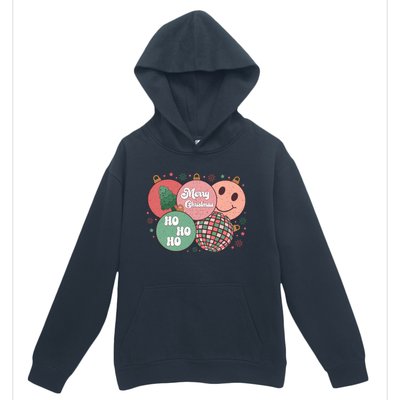 Merry Christmas Disco Ball Ho Ho Ho Urban Pullover Hoodie