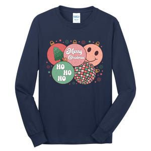 Merry Christmas Disco Ball Ho Ho Ho Tall Long Sleeve T-Shirt