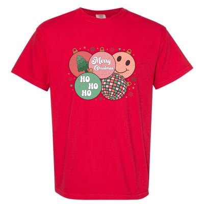 Merry Christmas Disco Ball Ho Ho Ho Garment-Dyed Heavyweight T-Shirt