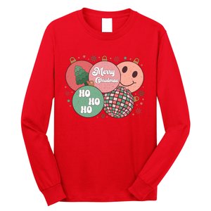 Merry Christmas Disco Ball Ho Ho Ho Long Sleeve Shirt