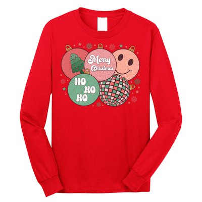 Merry Christmas Disco Ball Ho Ho Ho Long Sleeve Shirt