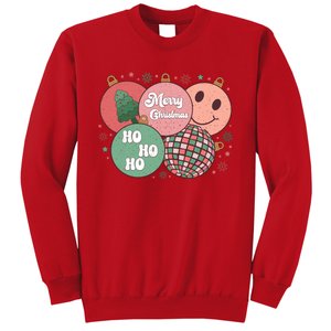 Merry Christmas Disco Ball Ho Ho Ho Sweatshirt