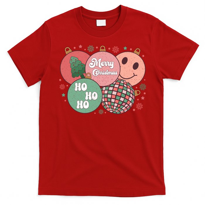 Merry Christmas Disco Ball Ho Ho Ho T-Shirt