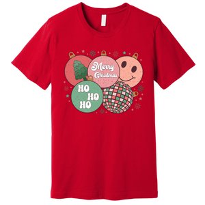 Merry Christmas Disco Ball Ho Ho Ho Premium T-Shirt