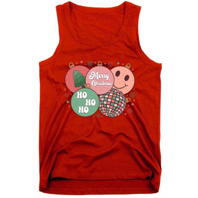 Merry Christmas Disco Ball Ho Ho Ho Tank Top