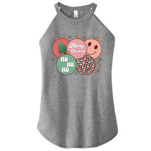 Merry Christmas Disco Ball Ho Ho Ho Women's Perfect Tri Rocker Tank