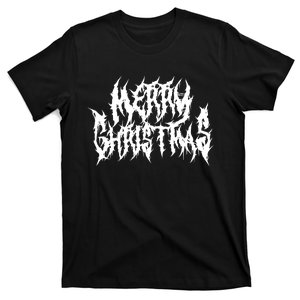 Merry Christmas. Death Metal Black Metal Funny Goth Xmas T-Shirt