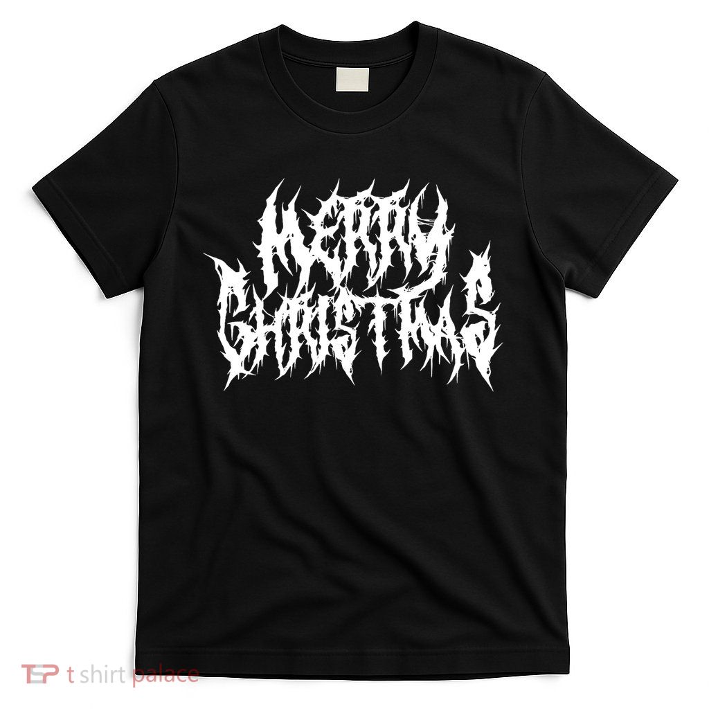 Merry Christmas. Death Metal Black Metal Funny Goth Xmas T-Shirt