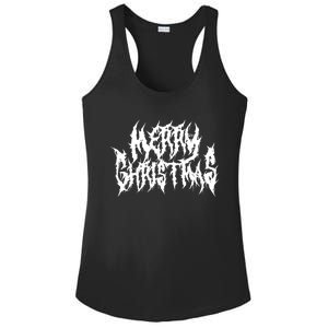 Merry Christmas. Death Metal Black Metal Funny Goth Xmas Ladies PosiCharge Competitor Racerback Tank