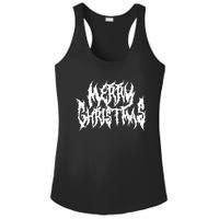 Merry Christmas. Death Metal Black Metal Funny Goth Xmas Ladies PosiCharge Competitor Racerback Tank