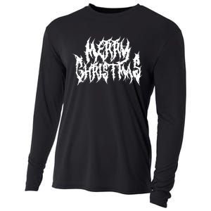 Merry Christmas. Death Metal Black Metal Funny Goth Xmas Cooling Performance Long Sleeve Crew