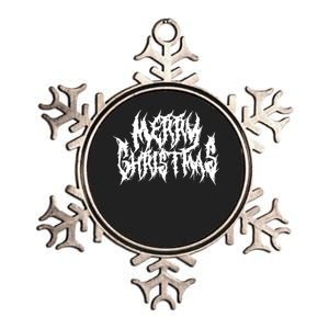 Merry Christmas. Death Metal Black Metal Funny Goth Xmas Metallic Star Ornament