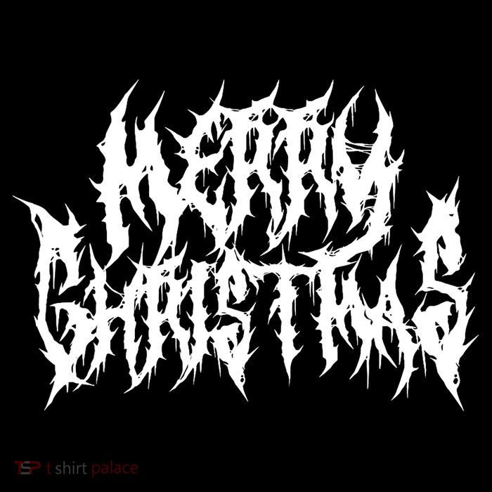 Merry Christmas. Death Metal Black Metal Funny Goth Xmas Premium T-Shirt