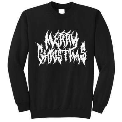 Merry Christmas. Death Metal Black Metal Funny Goth Xmas Tall Sweatshirt
