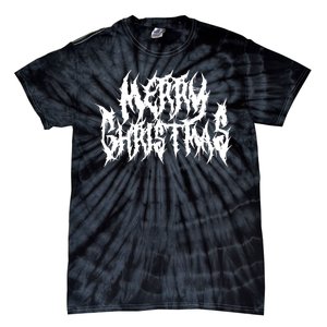 Merry Christmas. Death Metal Black Metal Funny Goth Xmas Tie-Dye T-Shirt