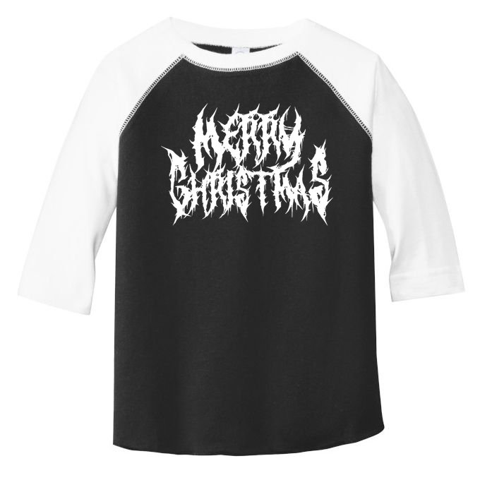 Merry Christmas. Death Metal Black Metal Funny Goth Xmas Toddler Fine Jersey T-Shirt