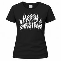 Merry Christmas. Death Metal Black Metal Funny Goth Xmas Women's T-Shirt