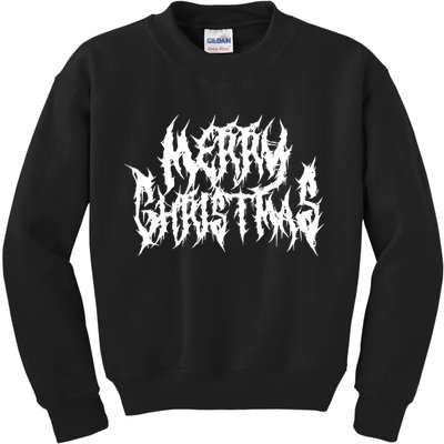 Merry Christmas. Death Metal Black Metal Funny Goth Xmas Kids Sweatshirt