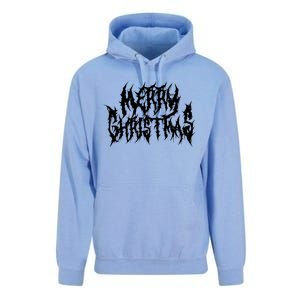 Merry Christmas. Death Metal Black Metal Funny Goth Xmas Unisex Surf Hoodie