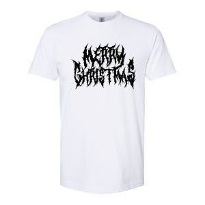 Merry Christmas. Death Metal Black Metal Funny Goth Xmas Softstyle CVC T-Shirt