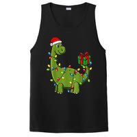 Merry Christmas Dinosaur With Santa Hat PosiCharge Competitor Tank