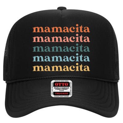 Mamacita Cinco De Mayo Party High Crown Mesh Back Trucker Hat