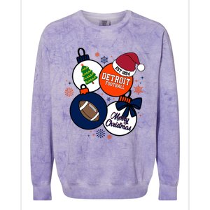 Merry Christmas Detroit Baseball Est 1894 Colorblast Crewneck Sweatshirt