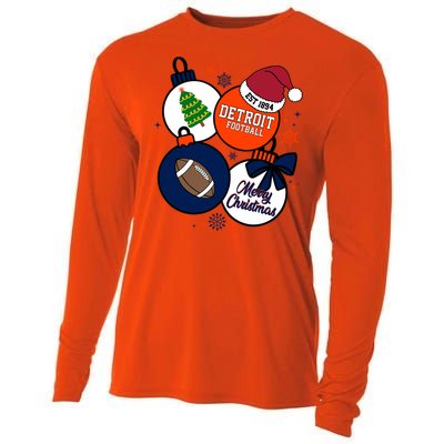 Merry Christmas Detroit Baseball Est 1894 Cooling Performance Long Sleeve Crew