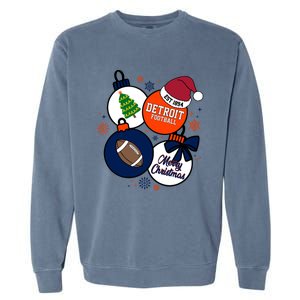 Merry Christmas Detroit Baseball Est 1894 Garment-Dyed Sweatshirt